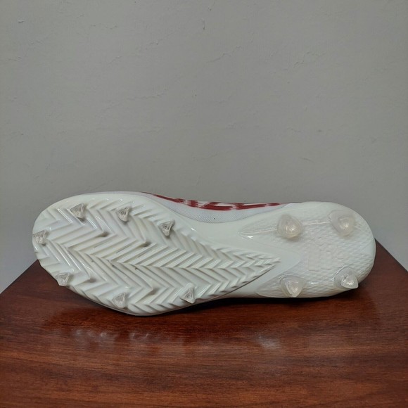 Adidas Adizero 21 Football Cleats Maroon White Men\'s Size 13.5 FY8350 RARE NEW